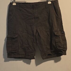 Guess Dark Brown Cargo Shorts